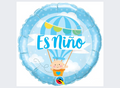 18" Qualatex Es Niño Hot Air Balloon Foil Balloon - Spanish
