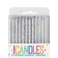 Birthday Candles Glitter and SIlver 24ct